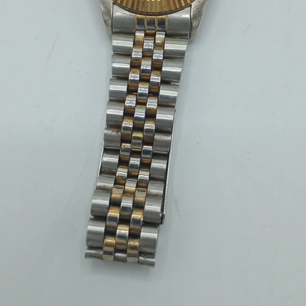 Vintage Miykon Quartz Crystal Men's Watch Two-Tone Waterproof